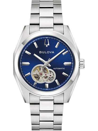 Bulova Surveyor 96A350 Herrenuhr Blau • Automatikwerk Kaliber 82S0 • Saphirglas