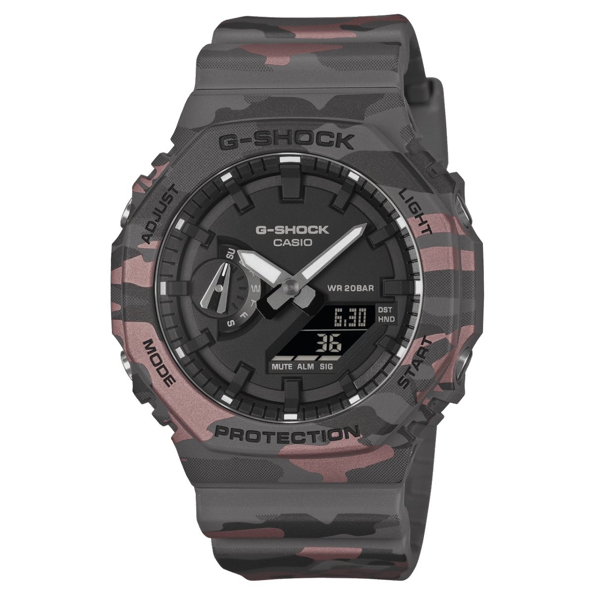 Casio GA-2100CM-8AER Herrenuhr G-Shock • Carbon Core Guard • Biobasiertes Resin