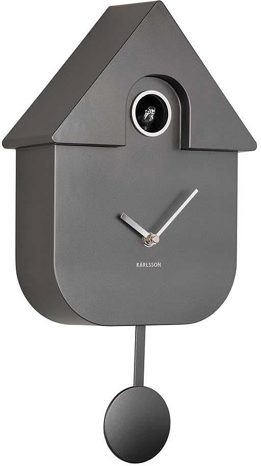 Horloge murale Karlsson 41x21,5x8,5 cm Plastique • Chant de coucou moderne • Design élégant