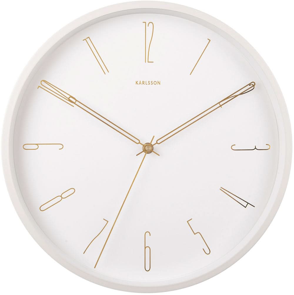 Horloge murale Karlsson 35x35x4 cm Métal • Design moderne • Mouvement à quartz silencieux