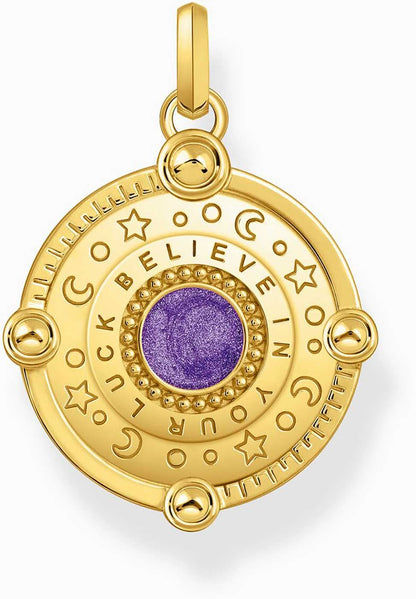 Pendentif chaîne avec œil et détails cosmiques - Thomas Sabo Modèle : PE956-565-13