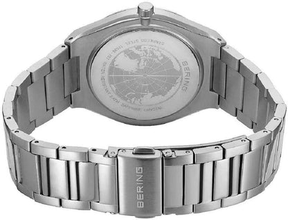 Bering Classic 17639-707 Montre Homme • Verre Saphir Anti-rayures • Cadran Bleu Sunray