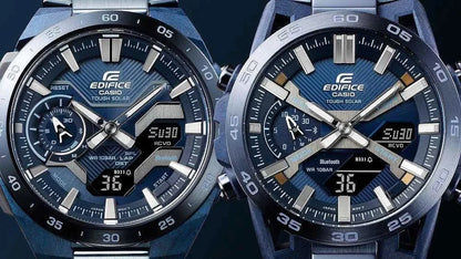 Casio Edifice ECB-2200CB-2AEF Montre Homme • Tough Solar • Bluetooth • Carbone