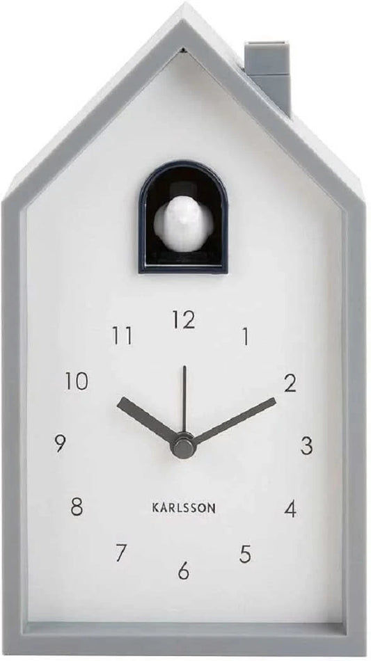 Réveil coucou moderne Karlsson 20x12x6cm Plastique • Oiseau gazouillant • Alarme coucou
