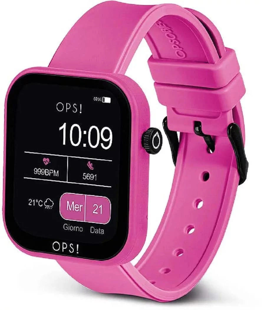 OPS ! SMART ACTIVE CALL OPSSW-28 Montre connectée unisexe • Design italien • Fonctions appel et fitness