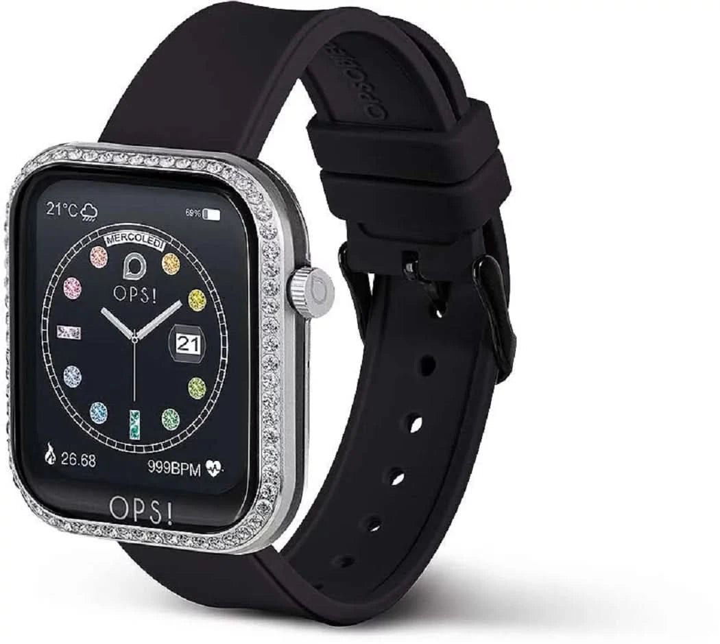 OPS! SMART ACTIVE OPSSW-40 Montre connectée unisexe • Design italien • Fonctions fitness