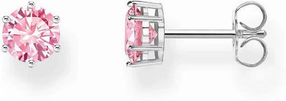 Puces d'oreilles avec zirconium rose taille brillant - Thomas Sabo Modèle : H2301-051-9
