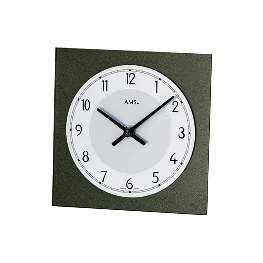 Horloge de table AMS T1250 anthracite • Mouvement à quartz • Verre minéral