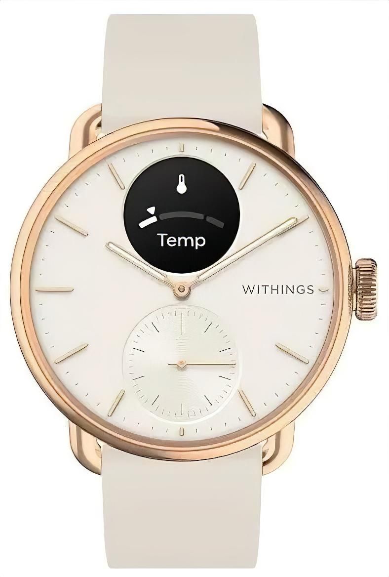 Withings ScanWatch 2 SCANWATCH2-38RGW Montre Femme • Suivi Santé Validé Cliniquement • Longue Autonomie