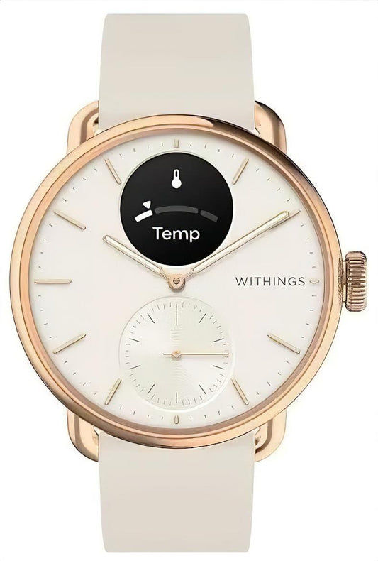 Withings ScanWatch 2 SCANWATCH2-38RGW Montre Femme • Suivi Santé Validé Cliniquement • Longue Autonomie