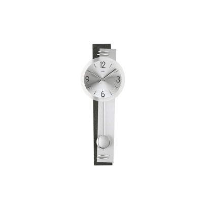 AMS W7255 Zegar ścienny z łupka • Mechanizm kwarcowy z wahadłem • Szkło mineralne