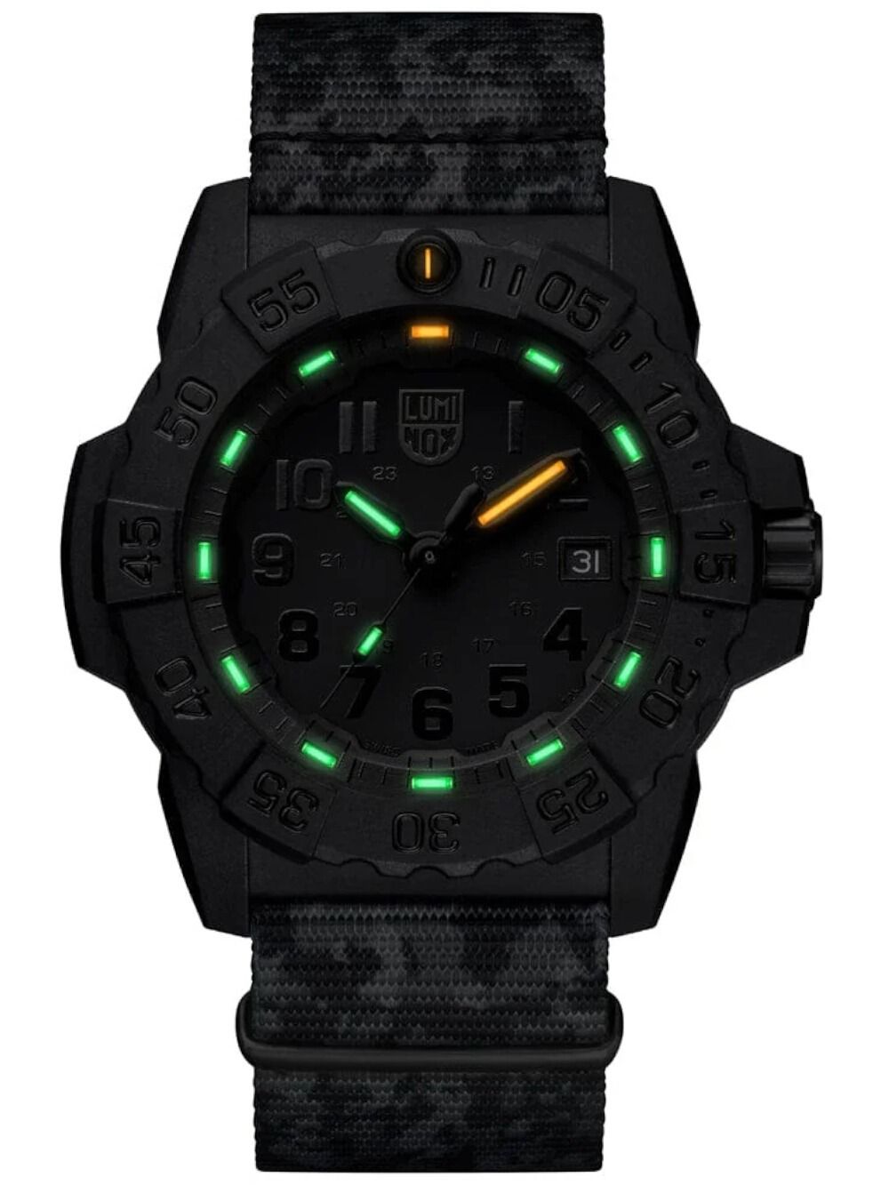 Luminox Navy Seal CE01.BO Herrenuhr Schwarz • CARBONOX™-Gehäuse • 200 m wasserdicht, Bild 3
