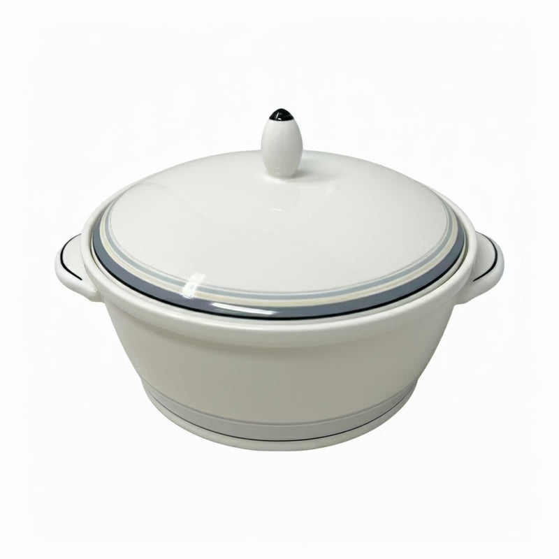Noritake Noritake Ambience Java Graphite Covered Vegetable Bowl with Lid