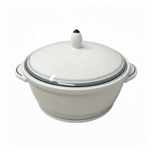Noritake Noritake Ambience Java Graphite Covered Vegetable Bowl with Lid