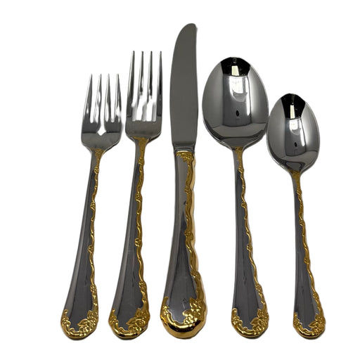 Oneida Oneida Belle Rose Golden 5-Piece Place Setting