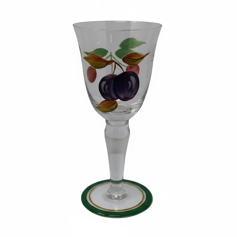 Royal Worcester Royal Worcester Evesham Gold Hand Painted Wine Glass