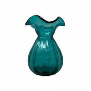 Lemontree Le Mediterannea Ruffled Green Vase 8 5/8" (22cm)