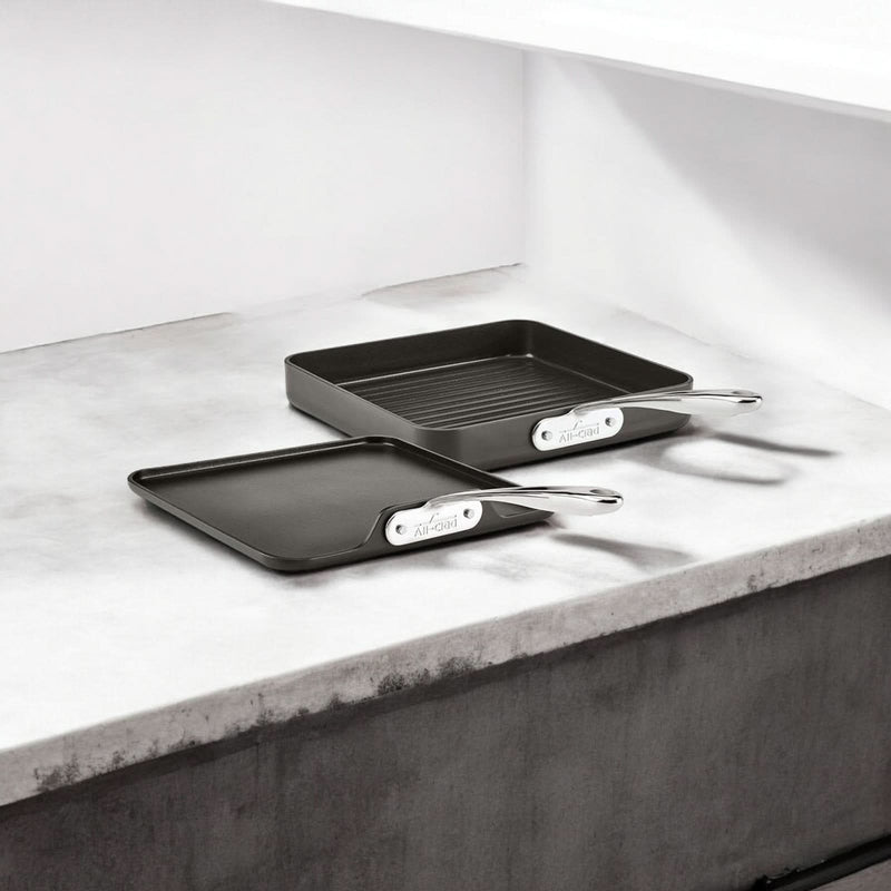All-Clad All-Clad Essentials Nonstick Grill & Griddle - 2 Piece Set
