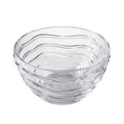 Alman Alman Mouth Blown Verre Souffle Ripple Bowl