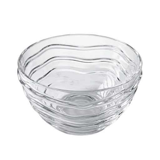 Alman Alman Mouth Blown Verre Souffle Ripple Bowl