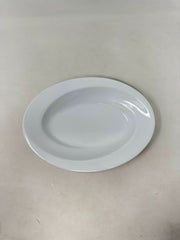 Bianco Nero Bianco Nero Wave Shallow Oval Vegetable Bowl