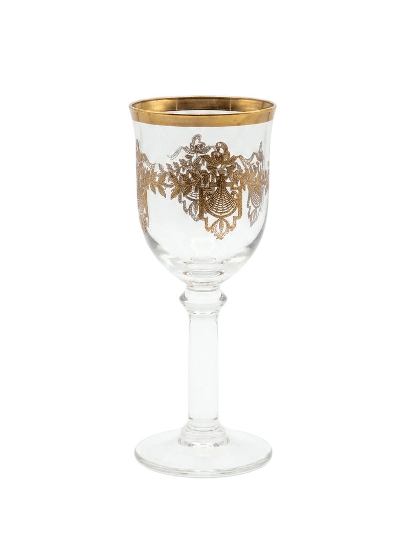 Bohemia Crystal Bohemia Crystal 19th Century France Gilded Cordial Glass