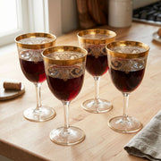 Bohemia Crystal Bohemia Crystal 19th Century France Gilded Cordial Glass