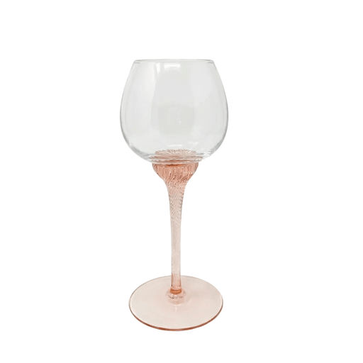 Bohemia Crystal Bohemia Crystal Pink Swirl Goblet