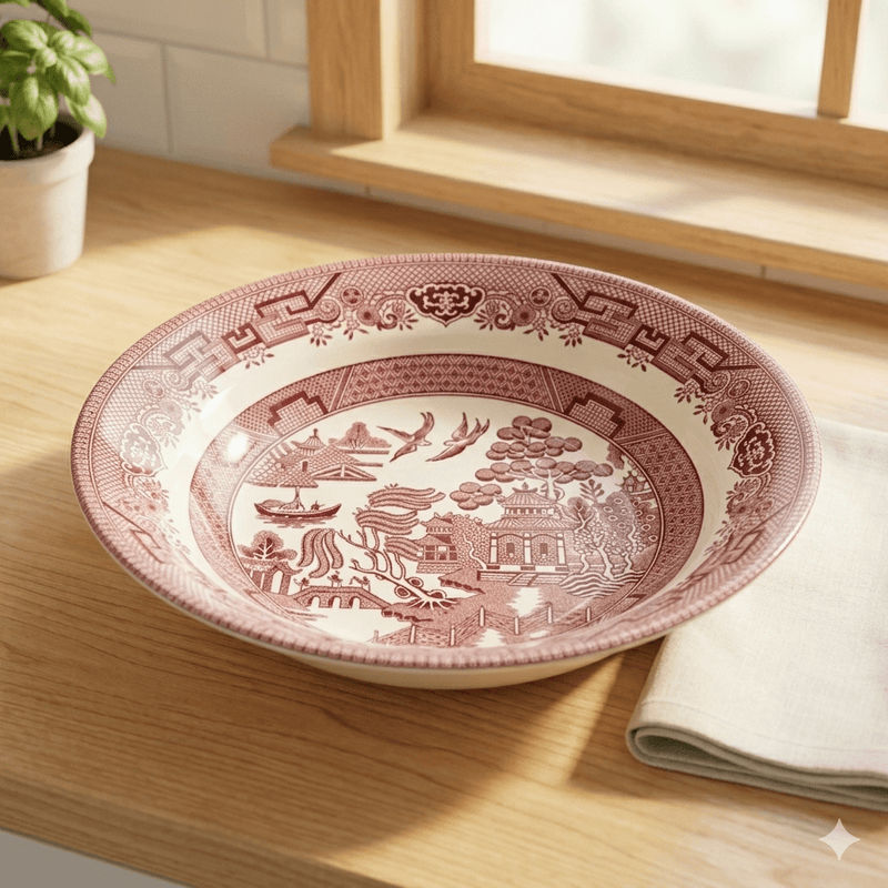 Churchill Churchill Willow Rosa Pink Pasta Bowl