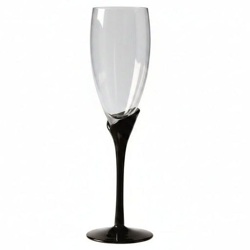 Colony Crystal Colony Crystal Amaryllis Black Champagne Flute
