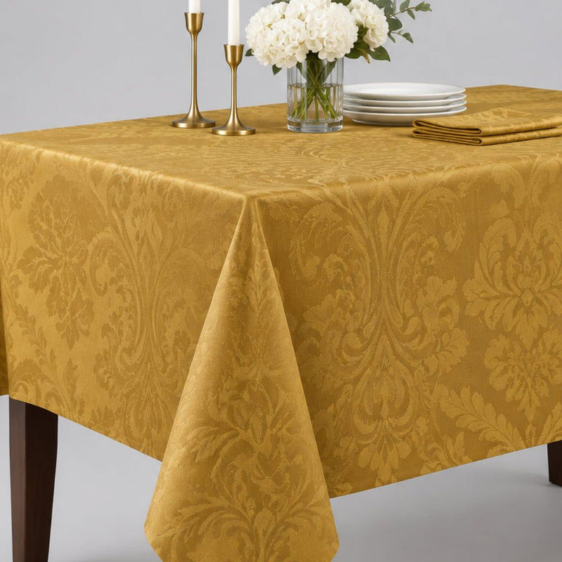 Cuisine Deluxe_Deluxe Rectangular Tablecloth 60" x 84" (Gold)_