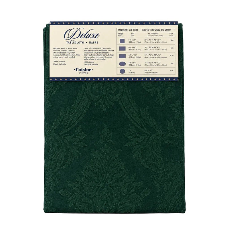 Cuisine Deluxe_Deluxe Rectangular Tablecloth 60" x 84" (Green)_