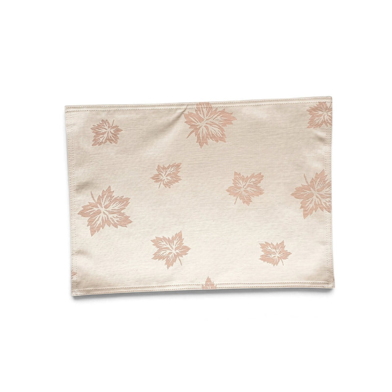 Cuisine Deluxe_Rectangular Maple Leaf Placemat - Rose Gold_P004