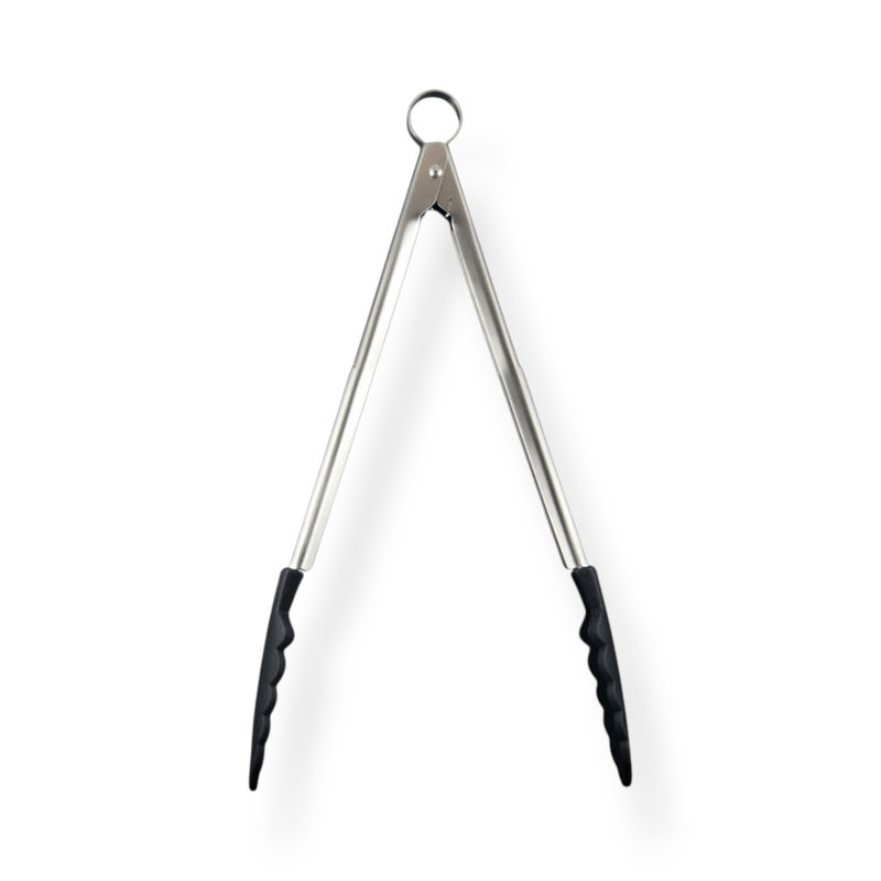 Cuisipro Cuisipro Silicone Locking Tongs 9.5" Black