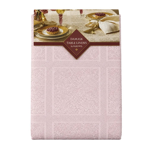 Damask_Damask Oblong Tablecloth 60" x 120" (Light Pink)_