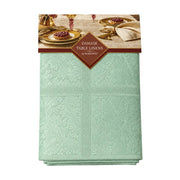 Damask_Damask Oblong Tablecloth 60" x 120" (Mint Green)_