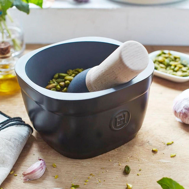 Emile Henry Emile Henry Heavy Mortar and Pestle - Truffle   