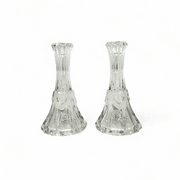 Evita Evita Crystal Sweet Heart Candle Stick - Pair
