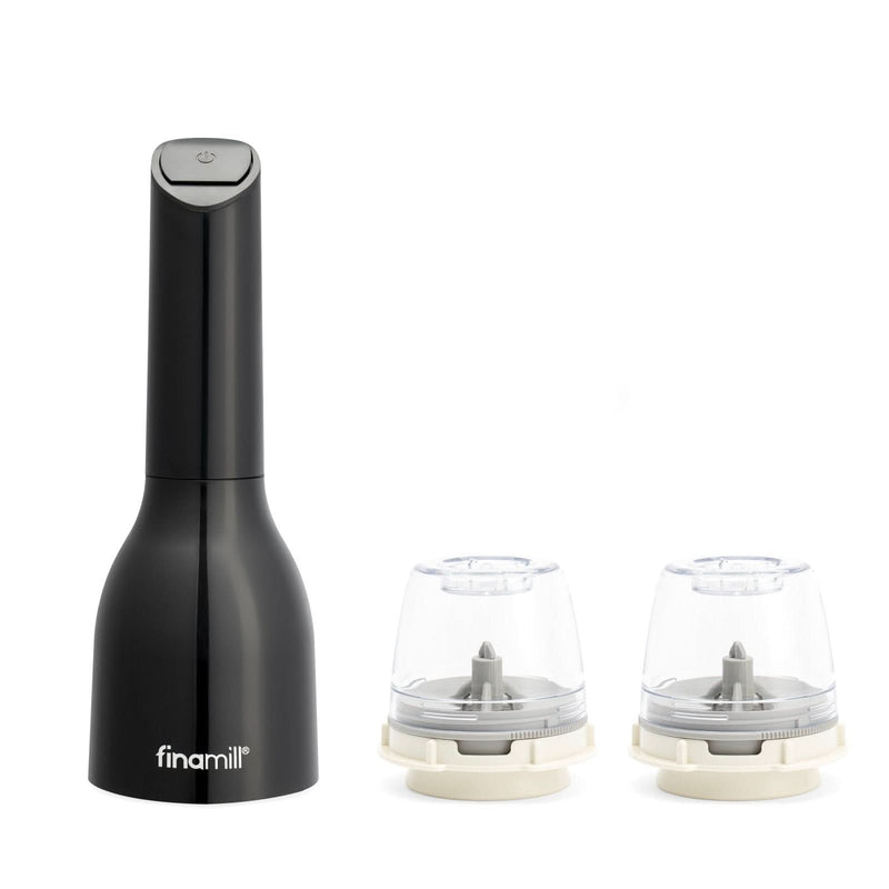 Finamill Finamill Battery Interchangeable Spice Grinder Midnight Black  