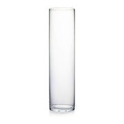 Forum Forum Clear Cylinder Designer Glass 20" Vase