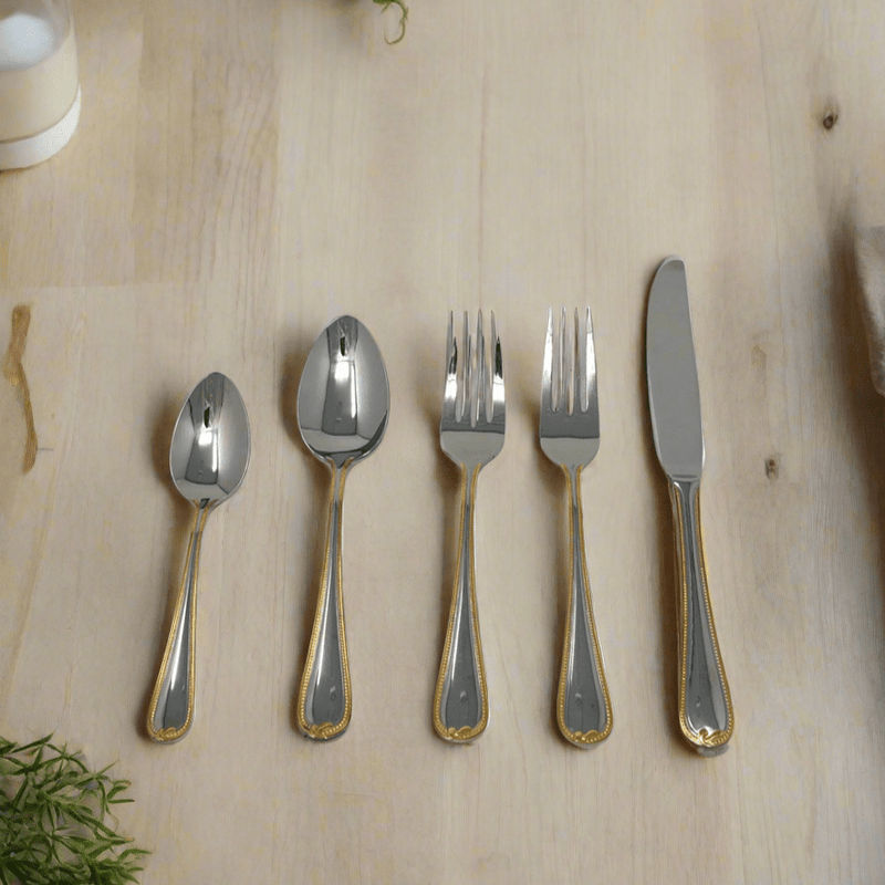 Heritage Heritage Aura ( Gold Accent ) - 5 Piece Place Setting
