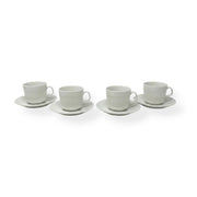 Johnson Brothers Johnson Brothers Athena White Cup & Saucer - Set of 4