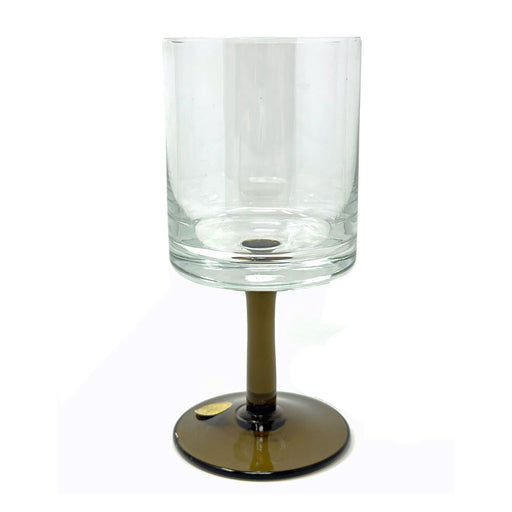 Kitchen Smart BLACK STEMMED WINE GLASS   