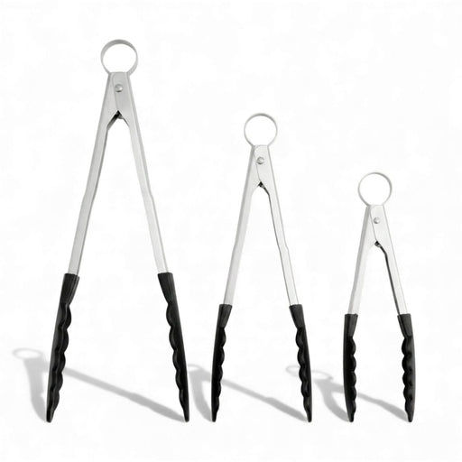 Kitchen Smart Cuisipro Nonstick Nylon Locking Tongs - Set of 3