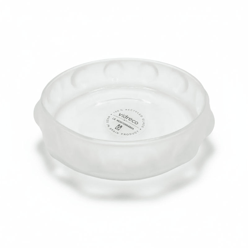 la mediterranea_La Mediterranea Vidreco Frosted Scalloped Edge Coaster_