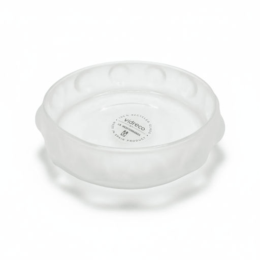 la mediterranea_La Mediterranea Vidreco Frosted Scalloped Edge Coaster_