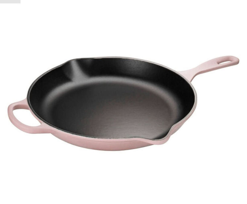 Le Creuset Le Creuset Cast Iron 12" (30cm) Iron Handle Skillet Shell Pink  