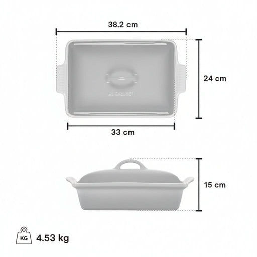 Le Creuset Le Creuset Heritage (3.8L) Bleu Rivera Rectangular Baking Dish