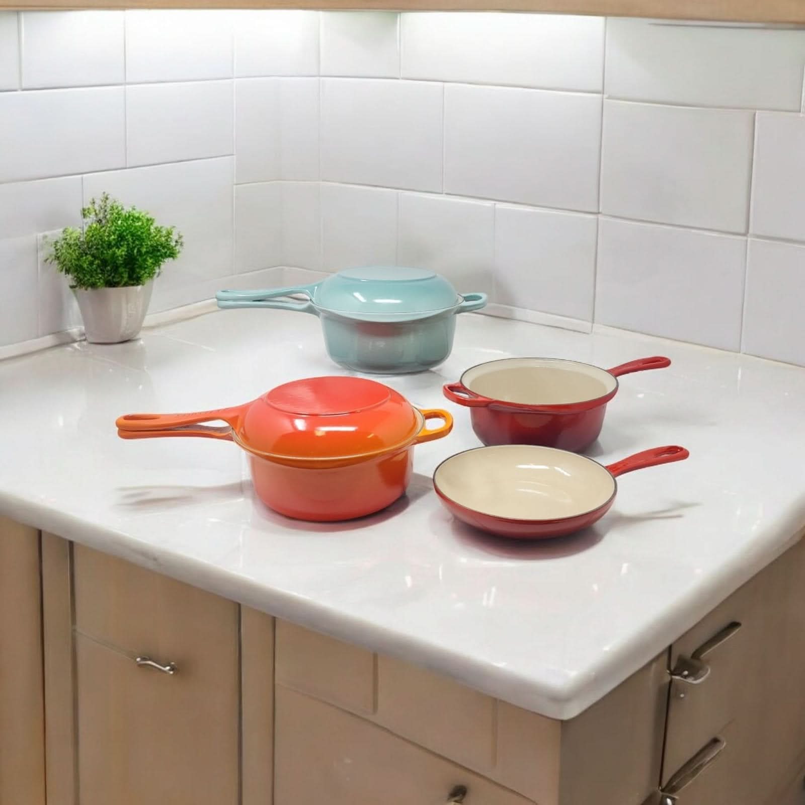 Le Creuset Signature Cast Iron 2-in-1 Multifunction Saucepan +