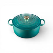 Le Creuset Le Creuset Signature Cast Iron 5.5 QT (5.3L) Round French Oven Bleu Riviera